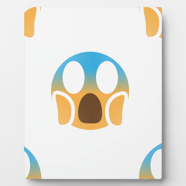 Plaque Photo emoji hurler (Devant)