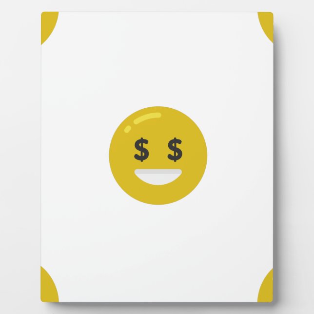 Plaque Photo emoji oeil argent (Devant)