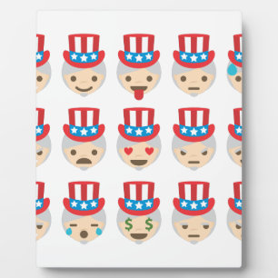 Plaque Photo emoji oncle sam