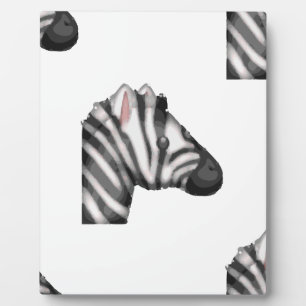 Plaque Photo emoji zebra