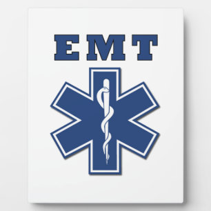 Plaque Photo EMT Star of Life