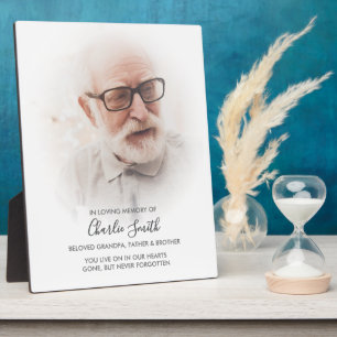 Plaque Photo En souvenir affectueux : Photo et message d'hommag