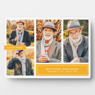Plaque Photo En Souvenir Moderne Multi Photo Couleur