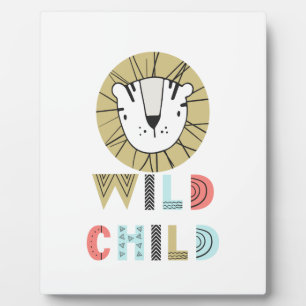 Plaque Photo Enfant Sauvage Scandia Lion  