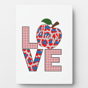 Plaque Photo Enseignant Art Amour Enseignement