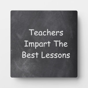 Plaque Photo Enseignants Meilleures leçons Chalkboard Design Id