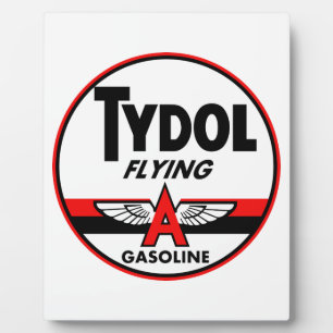 Plaque Photo Enseigne vintage Tydol Flying Gasoline