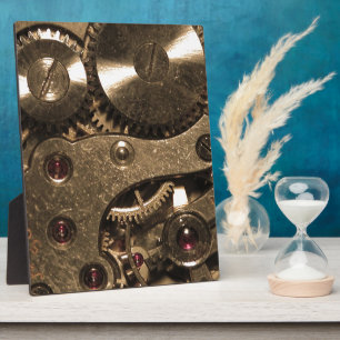 Plaque Photo Équipements d'horloge métallique Steampunk