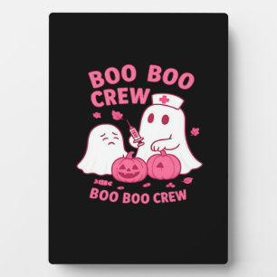 Plaque Photo Équipière Boo Boo Infirmière Drôle Halloween Fantô