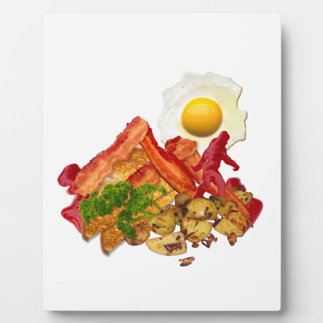 Plaque Photo Escouade de Ketchup humoristique pour Bacon (Devant)