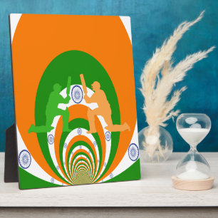 Plaque Photo Esprit de cricket indien : design abstrait