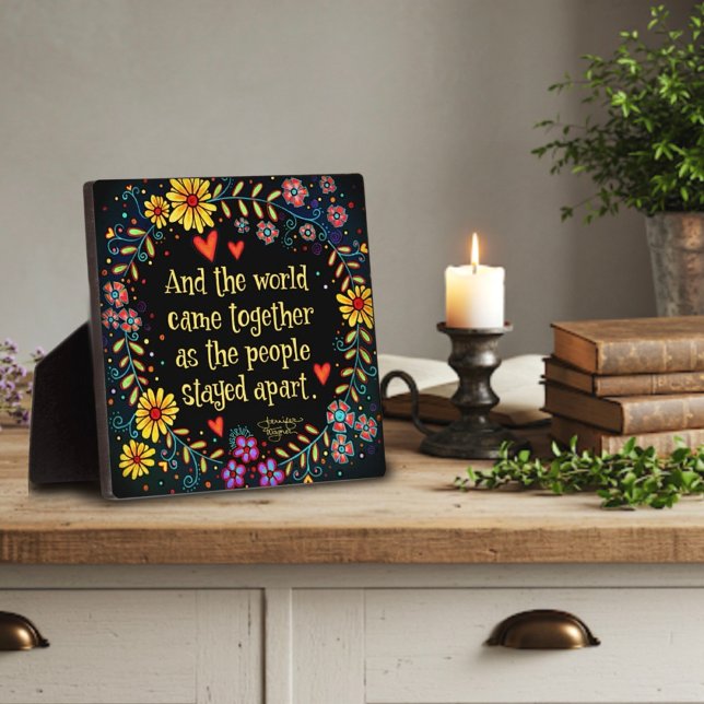 Plaque Photo Et le monde est devenu l'inspiritisme (Créateur téléchargé)