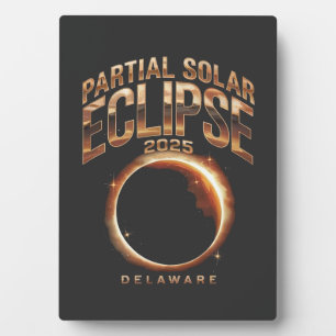 Plaque Photo Événement d'astronomie partielle d'Eclipse solaire