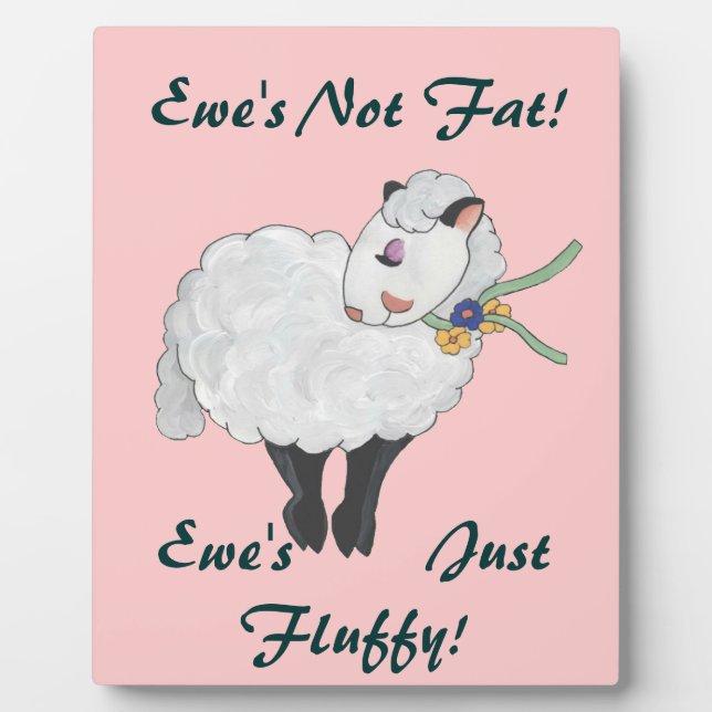 Plaque Photo Ewe's Fluffy, Ewe's Fluffy ! (Devant)