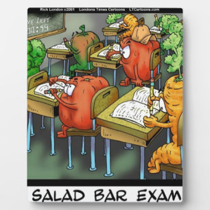 Plaque Photo Examen drôle du bar à salades