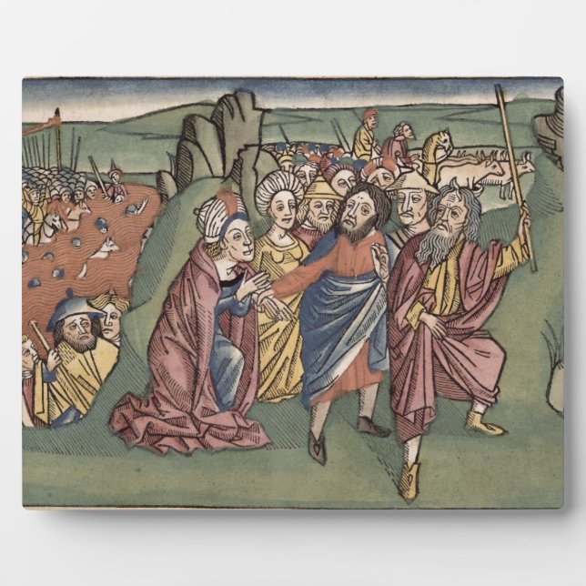 Plaque Photo Exode 14 Moïse et les Israélites traversant la Ré (Devant)