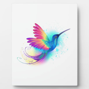 Plaque Photo Exotic Rainbow Hummingbird