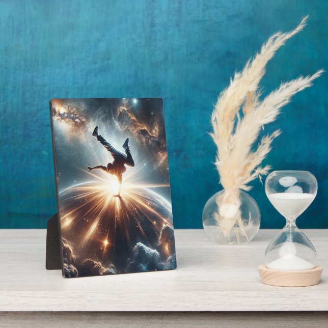 Plaque Photo Explosion de rupture galactique dans l'espace prof (Côté)