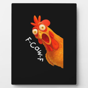 Plaque Photo F-Caw-F Poulet Essentiel Classique Rétro
