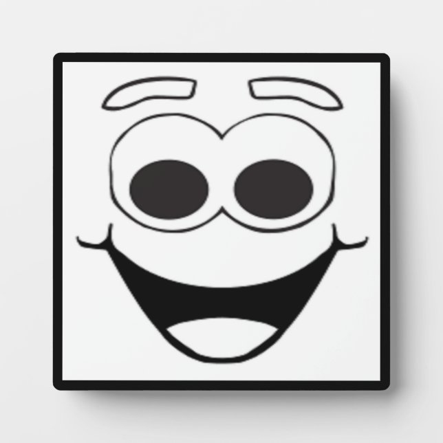 PLAQUE PHOTO FACE HEUREUSE (Devant)