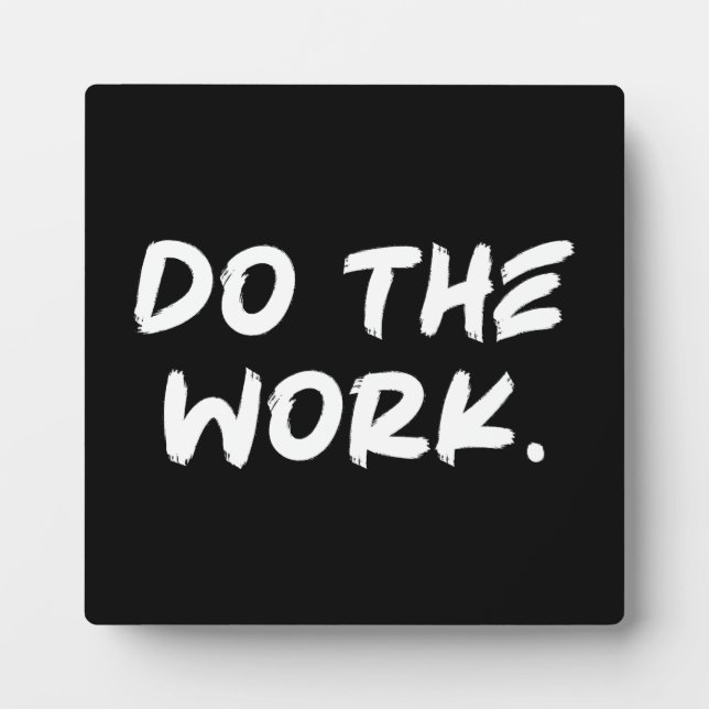 Plaque Photo Faire Le Travail - Succès Hustle Gym Motivationnel (Devant)