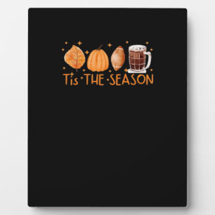 Plaque Photo Fall Coffee Cute Lover Halloween Citrouille Latte
