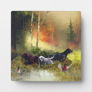 Plaque Photo Famille Setters