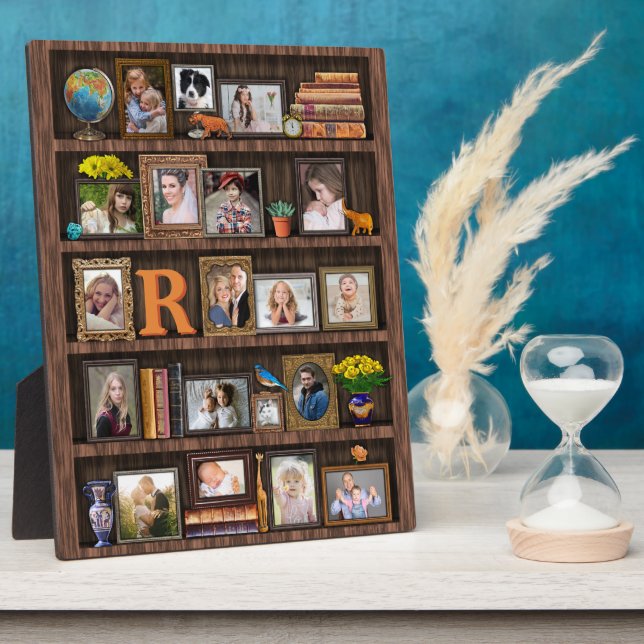 Plaque Photo Family Photo Collage Antique Boîtier Personnalisé (Côté)