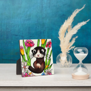 Plaque Photo Ferret de caricature mignon