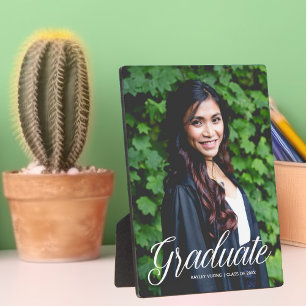 Plaque Photo Fête de fin d'études chic 2026 Photo de diplômé