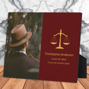 Plaque Photo Fête de fin d'études de professionnel juridique