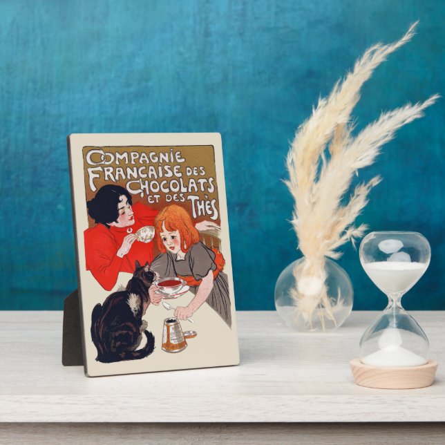 Plaque Photo Fête du Chocolat Français Steinlen Art (Côté)