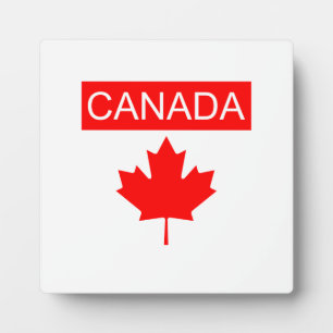 Plaque Photo Feuille d'érable du Canada 