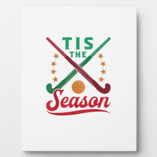 Plaque Photo Field Hockey Noël C'est La Saison Des Fêtes Joueur