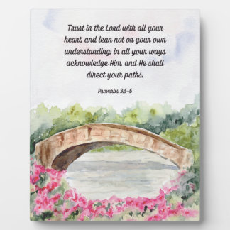 Plaque Photo Fierté dans le Seigneur Proverbes Bible Verse Sign