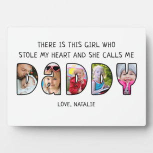 Plaque Photo Fille DADDY Dit 5 Collage Photo