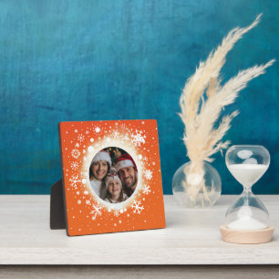 Plaque Photo Flacons de neige et hiver