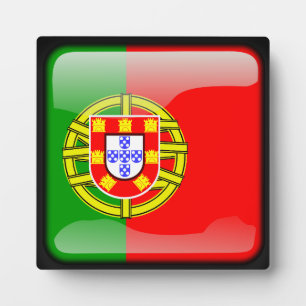 Plaque Photo Flag of Portugal