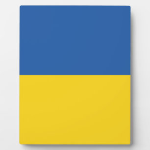 Plaque Photo Flag of Ukraine Button