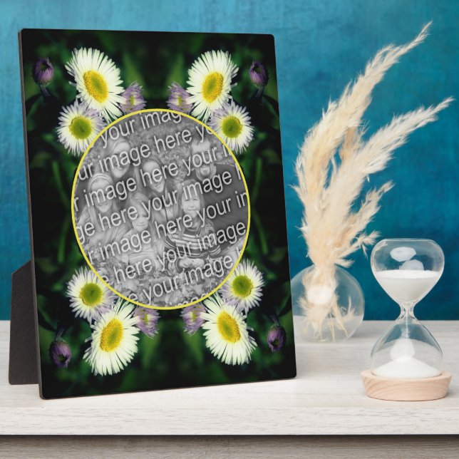 Plaque Photo Fleabane Fleur Daisy Wild Ajouter Votre Photo (Côté)
