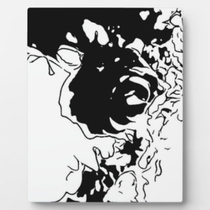 Plaque Photo Fleur Doodle