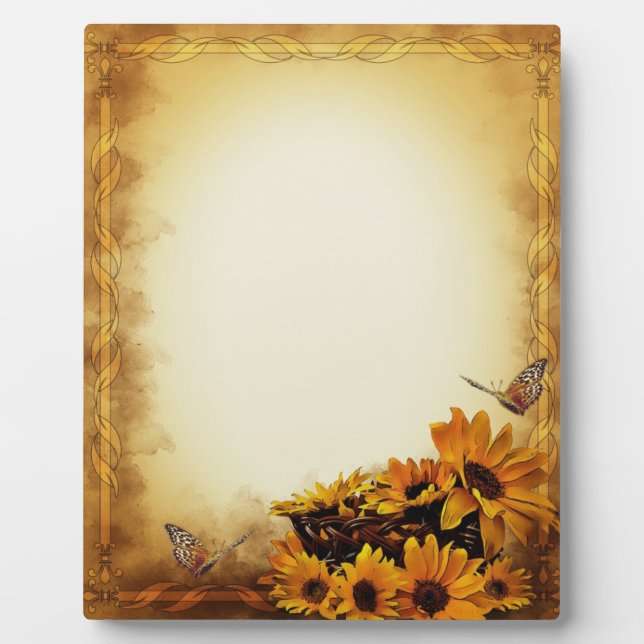 Plaque Photo Fleurs de soleil (Devant)