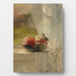 Plaque Photo Fleurs sur une haie