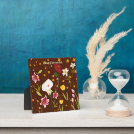 Plaque Photo Fleurs vibrantes