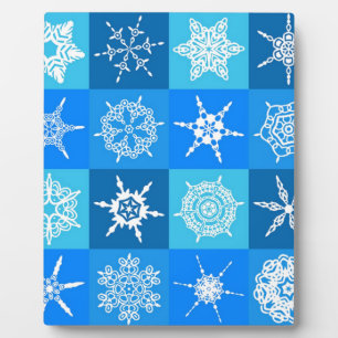 PLAQUE PHOTO FLOCONS DE NEIGE MAGNIFIQUES