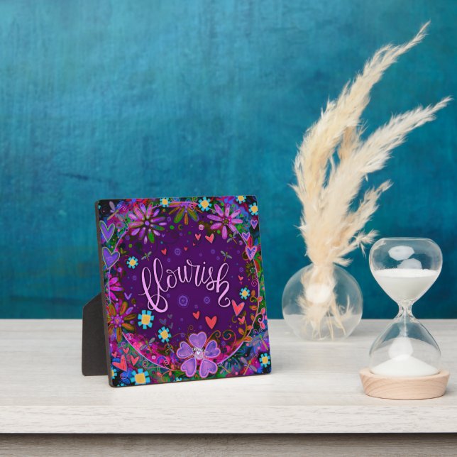 Plaque Photo Floral Inspirationnel Floral Plutôt (Insitu)