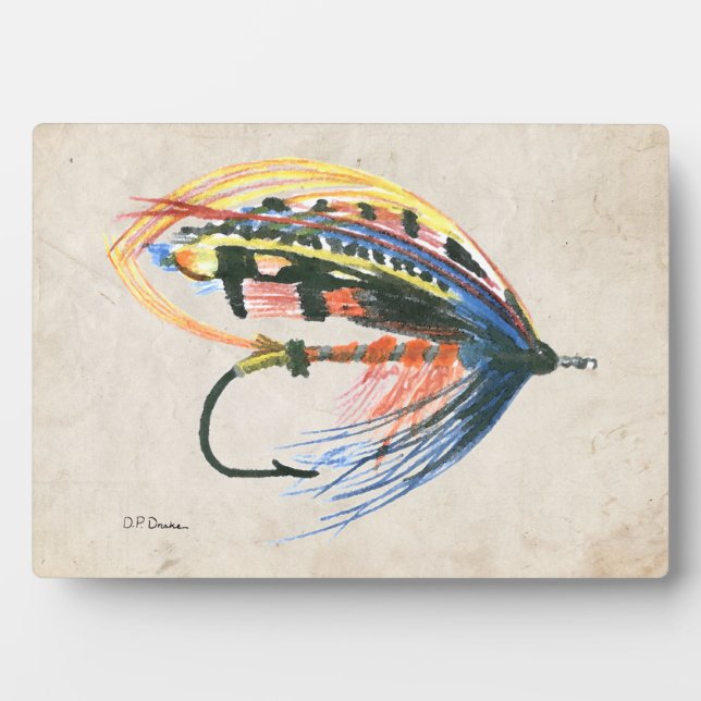 Plaque Photo FlyFishing Lure Art Saumon Fly Lure (Devant)