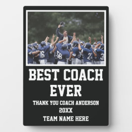 Plaque Photo Football Coach Gifts From Team Player Photo Custom