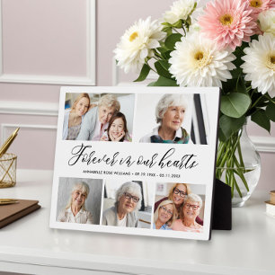 Plaque Photo Forever In Our Hearts Photo Collage Memorial Plaq