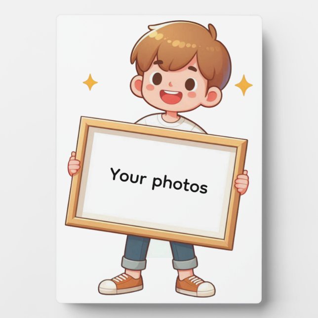 Plaque Photo Fotoframe-Design mit Jungen - Heb deinen Moment (Devant)